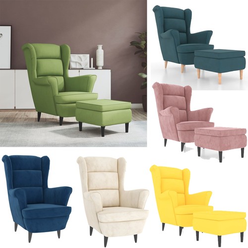 Ohrensessel mit hocker - ohrensessel,