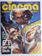 Zeitschrift " Cinema " Jahrgang 1983 insgesamt 8 Hefte