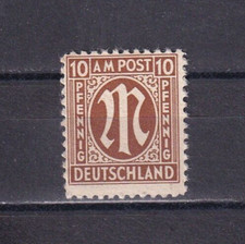 Deutsche Reich Amerikanische u. Britische Zone M im Oval US  Druck Mi 6**