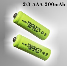 2x  2/3AAA 200mAh 1,2V Ni-MH/NiMH Aufladbar (Mini 10x29mm) Ersatzakku 2er Pack