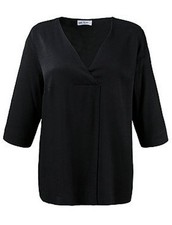 Tolle lange Bluse von ULLA POPKEN in Schwarz in Größe 54/56  - TOP wie Neu!