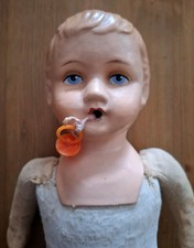 Alte Puppe, 39 cm, mit