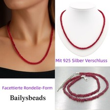 Rubin halskette kette - halskette, 925