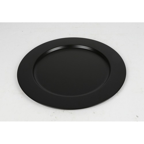 10x platzteller schwarz 35cm - 10x,