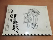 Ersatzteilliste Ersatzteilkatalog AMMANN Walze DTV 903 Ausgabe 1991 Parts List 