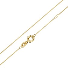 Ankerkette 0.8 mm breit 45/42 cm lang Gold 585/000