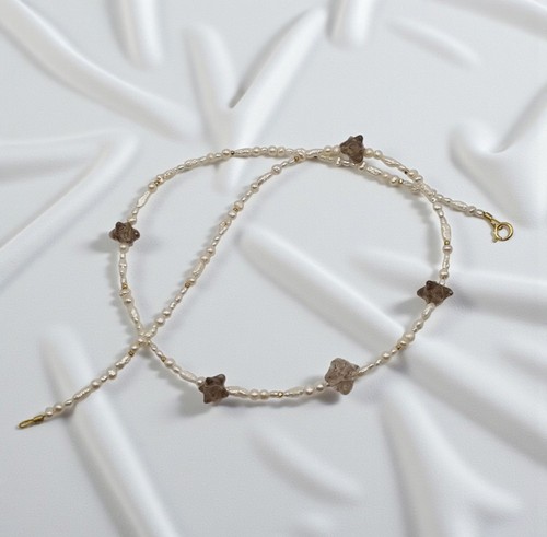 Süßwasserperlen kette mit - süßwasserperlen,