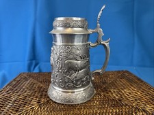 Zinn Bierkrug 18cm mit