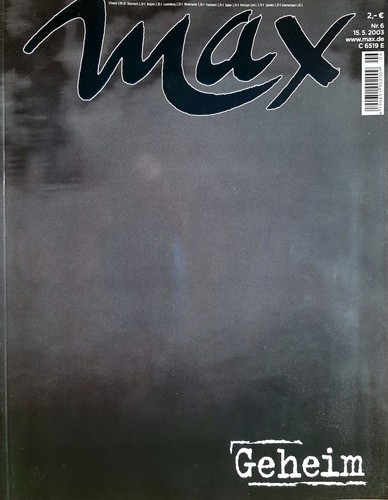 Max lifestyle magazin heft - max,
