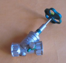 Schlösser KFR Absperrventil Schrägsitzventi mit Entleerung, wählbare Größen