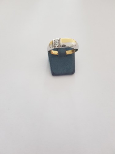 Herren ring gold - ring, zirkon