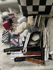 Nähpaket Kurzwaren Borte Bänder Spitze Band Konvolut Pailletten Reißverschluss