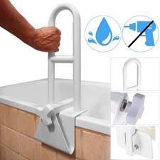 Safety Rail Einstellbar Badewanne Einstiegshilfe Badewannengriff Haltegriff Weiß