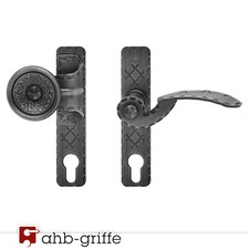 AHB Gartentor-Schlosskasten-Beschlag R Knopf 1644 Schmiedeeisen Tor Türbeschlag