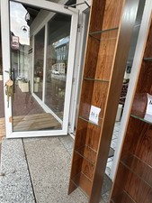 Regal  Holz Teak Wandregal Wilhelm Renz   60er Design Designer  Glas Schrank Nr3