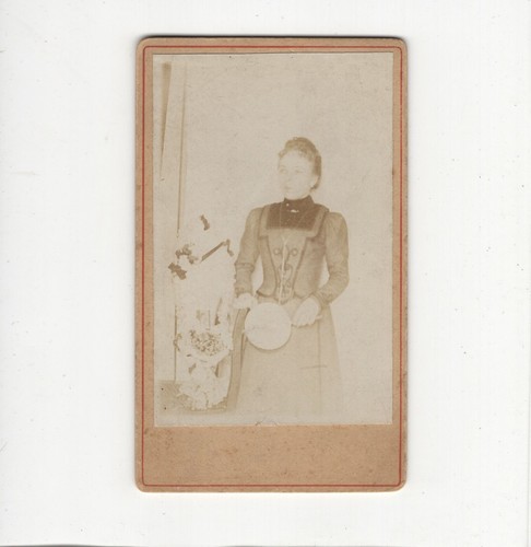 Cdv foto feine dame - dame, 1890er