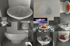 Deko-Ersatz-Schale rund für Nebler, Zimmerbrunnen Ersatzglas Dekoglas Keramik