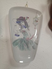ALKA Kunst  Wandteller 50er Jahre Vintage Porzellan 