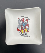 kleiner Werbeteller - Mauthe Uhren - Kunststoff - Ornamin Presswerk Minden