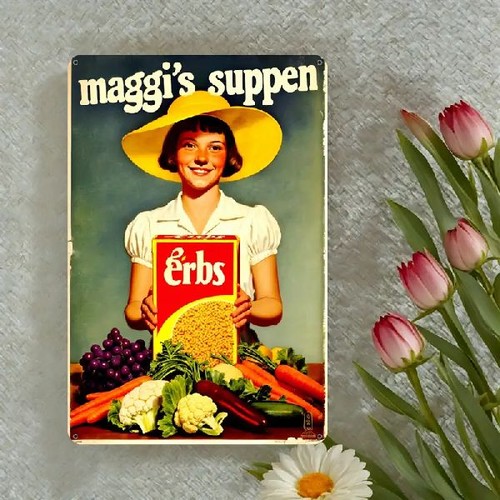 Blechschild maggi suppen - blechschild,