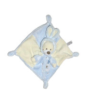 WIE NEU* Auchan Baby Bär Teddy Teddybär im Hasenkostüm Schmusetuch Schnuffeltuch