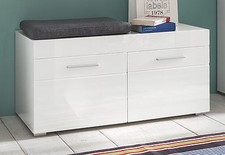 Sitzbank weiss Hochglanz Bank