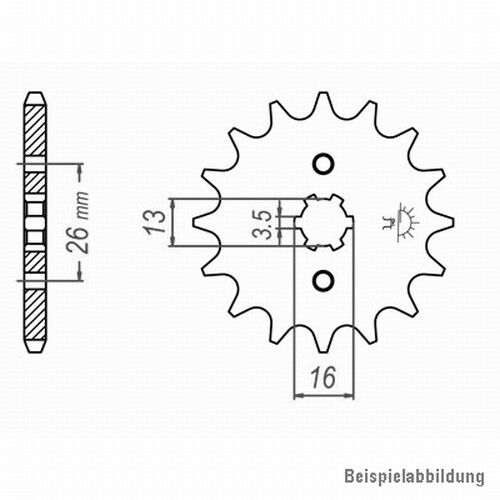Ritzel vorne zähne yamaha - ritzel,
