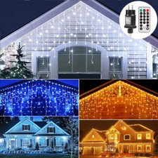 LED Lichterkette 400-800 LEDs Weihnachtslichterkette Eisregen IP44 Innen & Außen