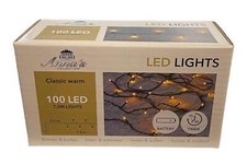 LED Lichterkette außen Batterie 6/18h Timer 20/50/100 o. 200 LEDs classic warm