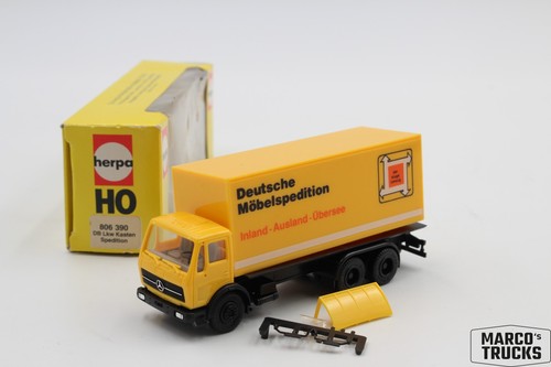 Herpa koffer lkw - mb, koffer-lkw