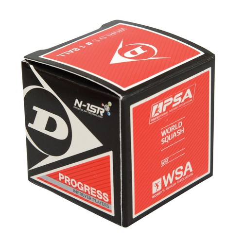 Dunlop progress squashball red - squashball,