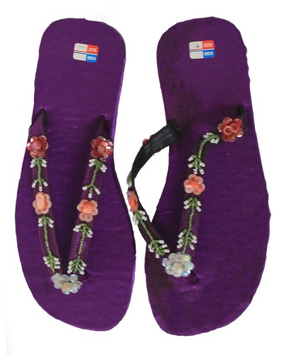 Damen perlen bestickt - damen, lila