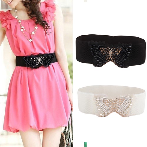 Women belt beaded metal - women's,