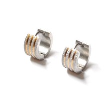 Edelstahl Creolen  Ohrringe