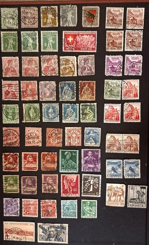 Schweiz helvetia briefmarken - helvetia,