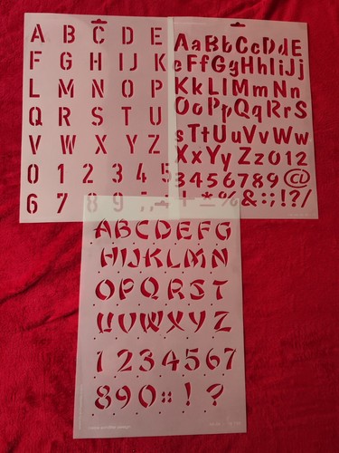 Wand textilien schablonen set - wand/textilien, schablonen-set