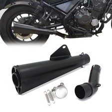 Auspuff / Slip-On Endschalldämpfer für Honda Rebel 500 17-24 Craftride sw C-Ware
