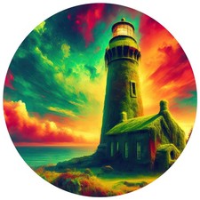 8x lighthouse 9x9 cm car