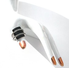 Ring 925 Silver 3x Black Onyx