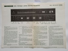 HH Scott Stereomaster 3141 : Original Anleitung / Datenblatt : (exclusiv) : Inst