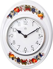 Küchenuhr oval hoch Obstranke