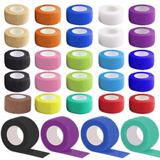 25 Rollen Selbstklebender Verband Set, Verbandsmaterial Größe 2.5cm x 4.5m, Verb