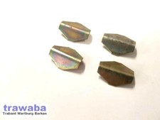   4 Sicherungsbleche Stoßstange Ecken Trabant 601