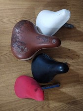 Fahrradsattel Sättel 4 Stück Fahrrad Sitz Sattel Konvolut Einrad BMX MTB