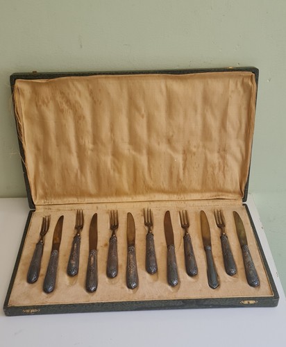 Antikes obstbesteck messing - antikes,