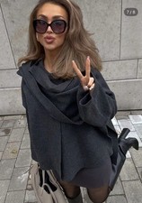 ZARA GRAU WOLLMISCHUNG