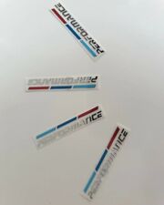 4x BMW Tuning M Performance Aluminium Emblem Aufkleber Sticker Symbol Abzeichen