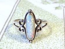 Ring edelstein feuer opal - edelstein,