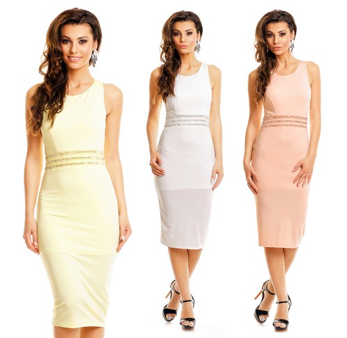 Damen kleid sommer ärmellos - kleid,