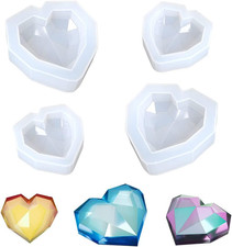 4 Stück 3D Herzform